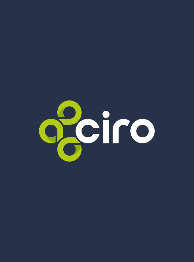 ciro logo wordmark on dark background
